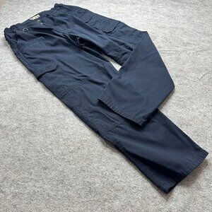 5.11 Tactical Cargo Pants Men 34 x 31 Blue Taclite Pro Gusseted Elastic 74273